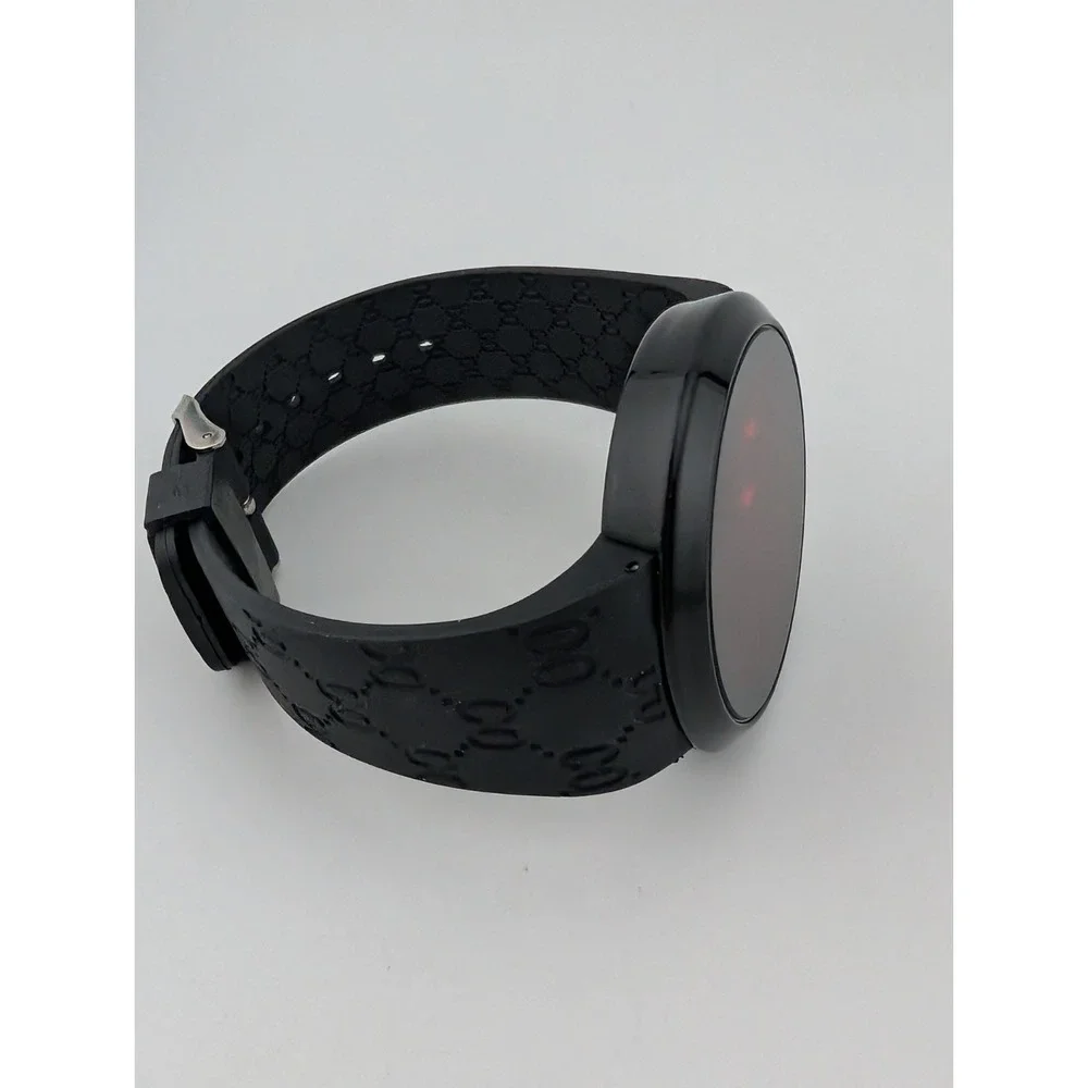 Classic Round Watch LED‎ Touch Screen Digital Black Silicone Band- New Battery